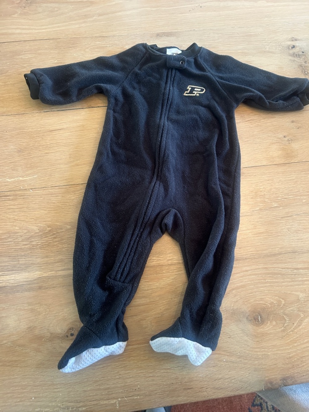 Purdue Russell Athletic Black Fleece One-Piece